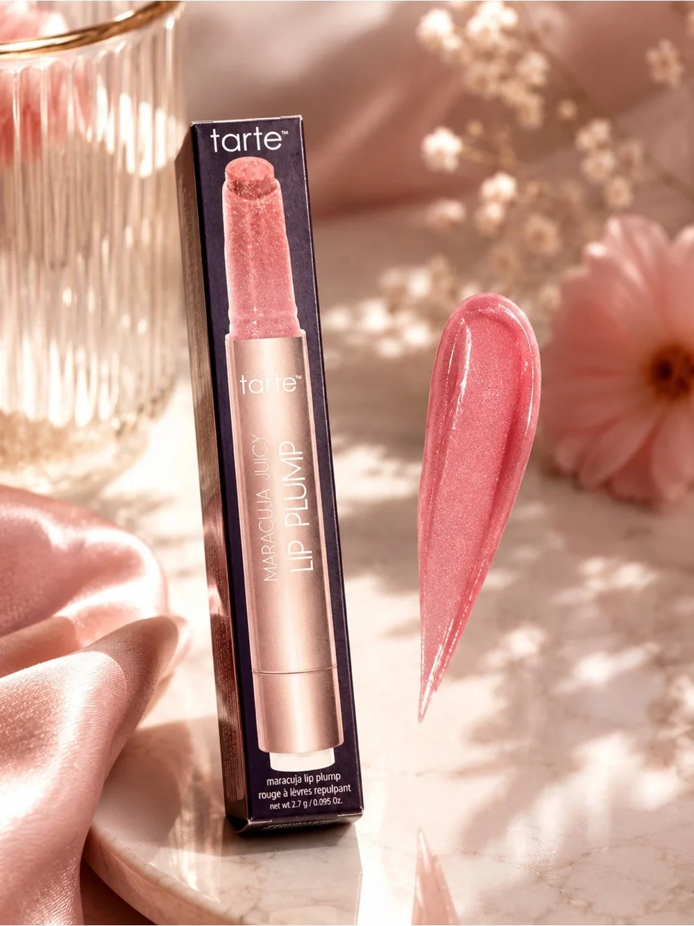 tarte Maracuja Juicy Lip Plump — Ruby Shimmer Glass